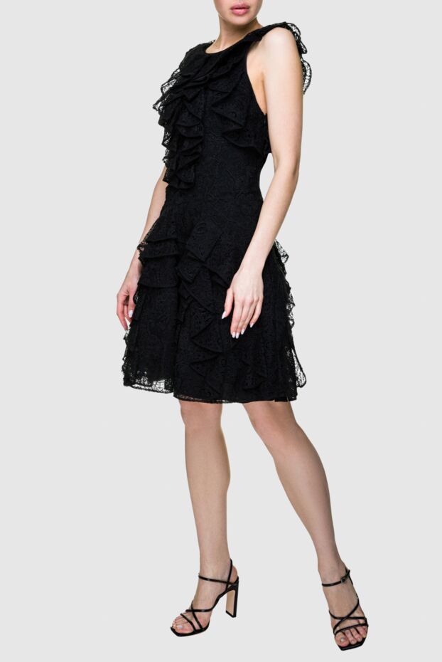 Ermanno Scervino black silk and polyamide dress for women 158713 - photo 3