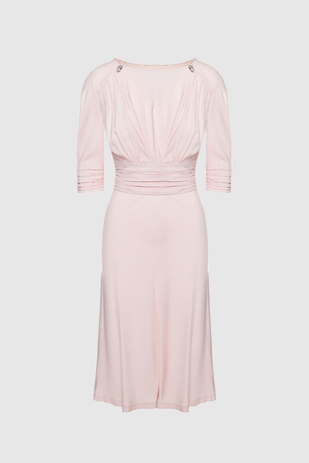 Ermanno Scervino платье из ацетата и вискозы розовое женское 158716 - фото 1