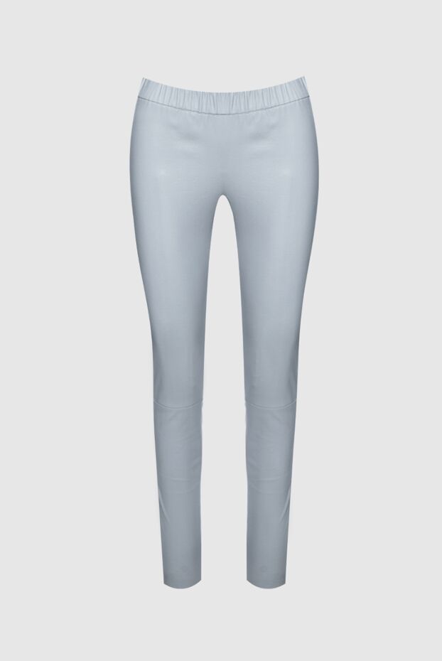 Max&Moi women's leather pants in light gray with a tailored fit 158907 - photo 1