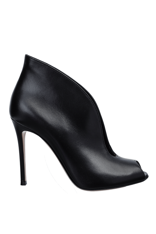 Gianvito Rossi women's black leather ankle boots with a v-shaped cutout 158917 - photo 1