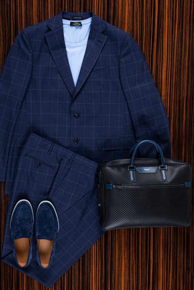 Sartoria Latorre smooth wool suit with a two-button jacket and slits at the back

 158937 - photo 2