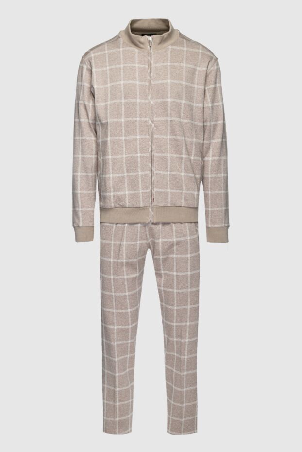 Cesare di Napoli men's sports suit made of beige cotton 159034 - photo 1