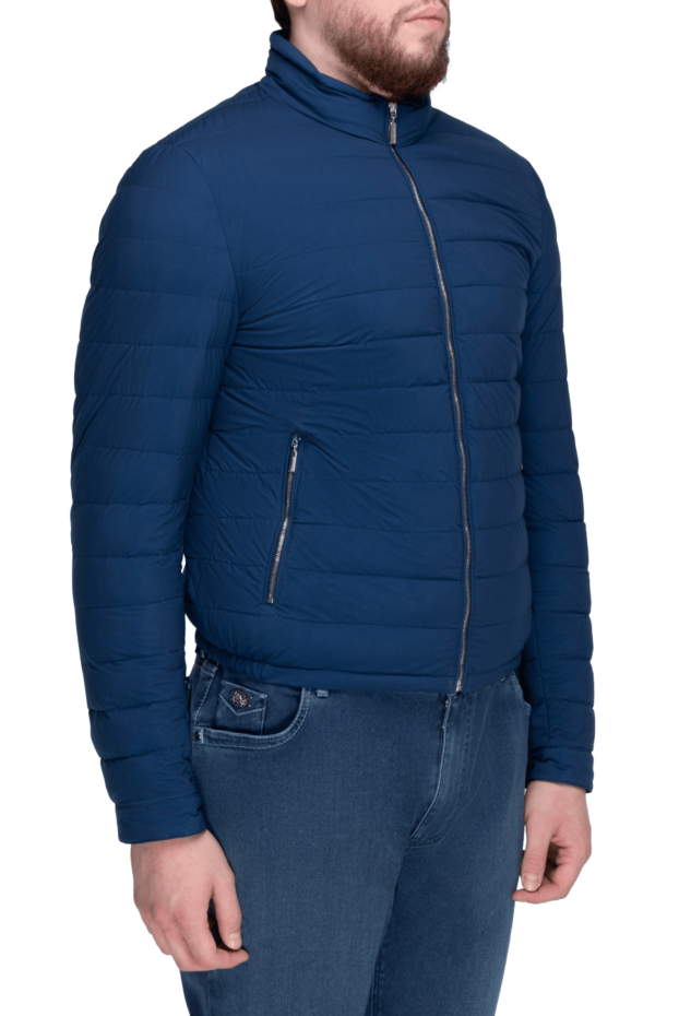Moorer men's down jacket made of polyamide and elastane blue 159421 - photo 3