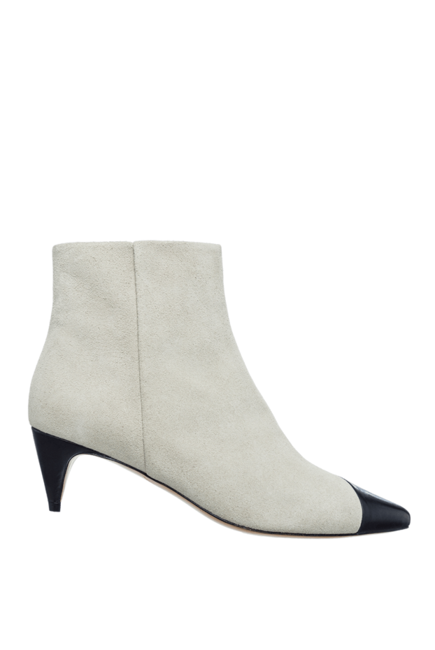Isabel Marant women's white ankle boots with a black toe 159537 - photo 1