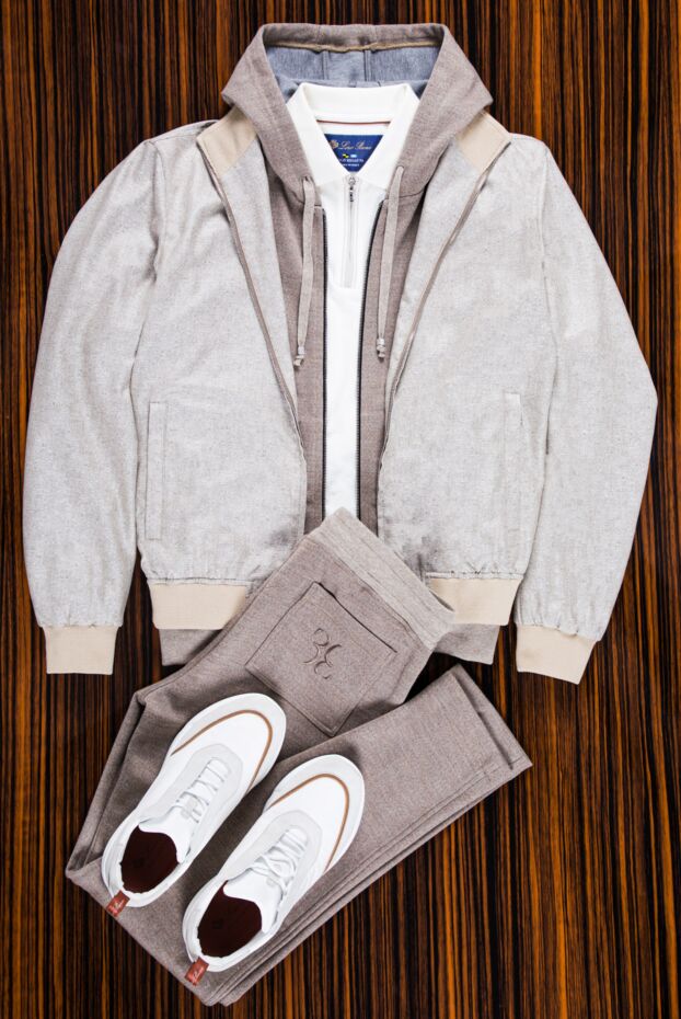 Billionaire knitted wool tracksuit with slit pockets
 159543 - photo 2