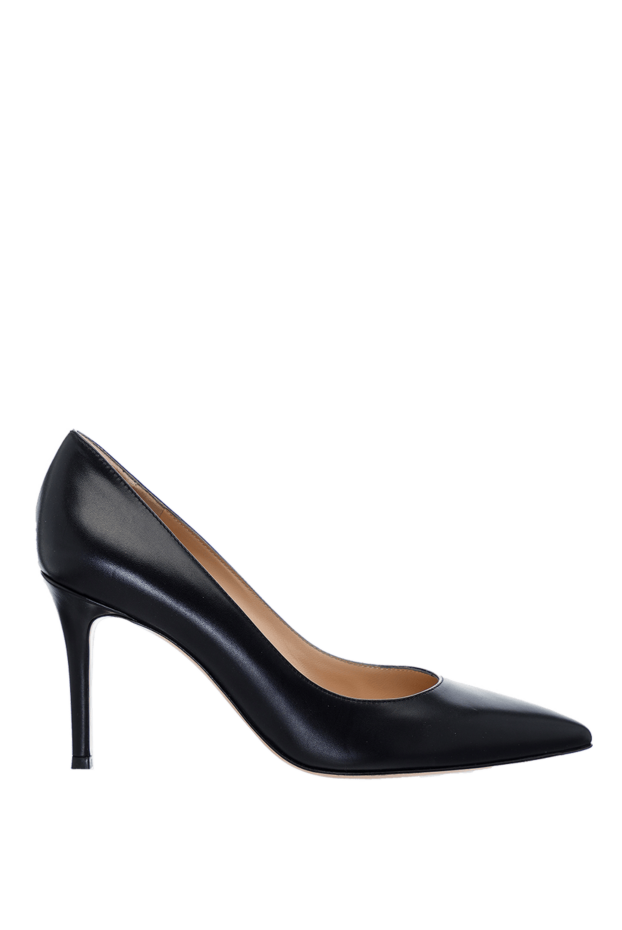Gianvito Rossi туфли-лодочки классические женские чёрные кожаные 160026 - фото 1