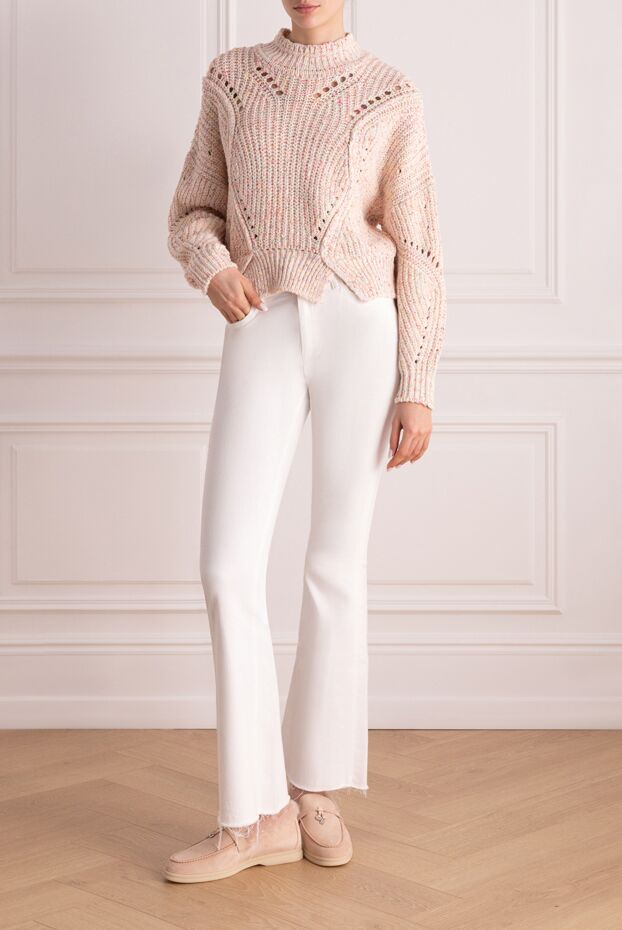 Isabel Marant pink women’s jumper with openwork knitting 160383 - photo 2