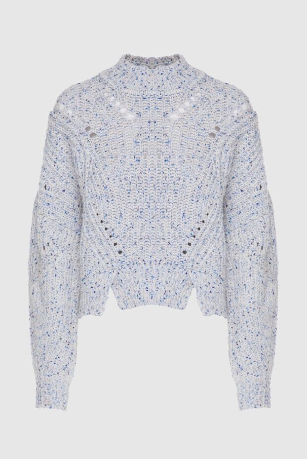 Isabel Marant women's wool sweater with textured knitting and decorative perforation 160384 - photo 1