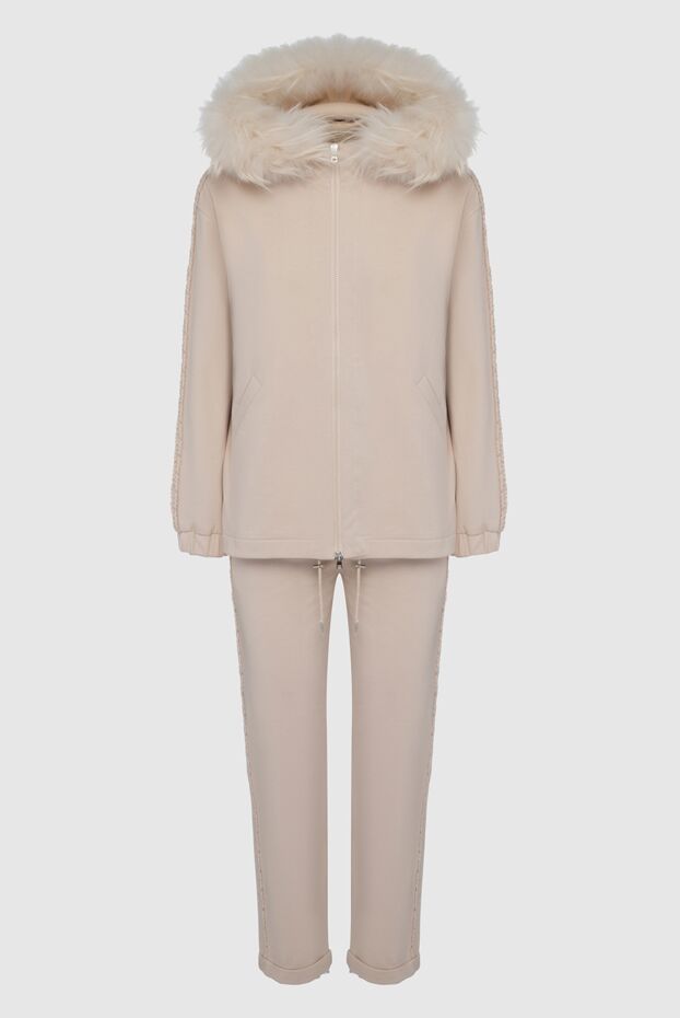 Panicale women's beige suit with fur trim on the hood
160561 - photo 1