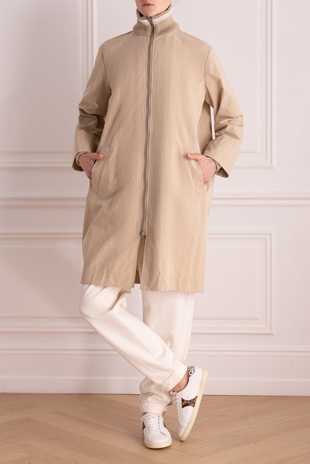 Lorena Antoniazzi beige raincoat for women 160724 - photo 2