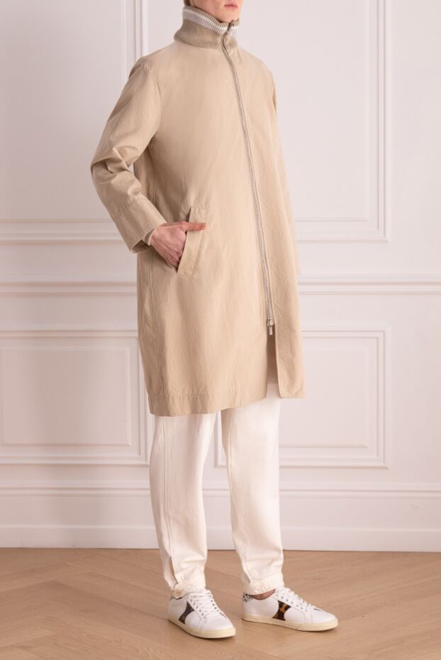 Lorena Antoniazzi beige raincoat for women 160724 - photo 3