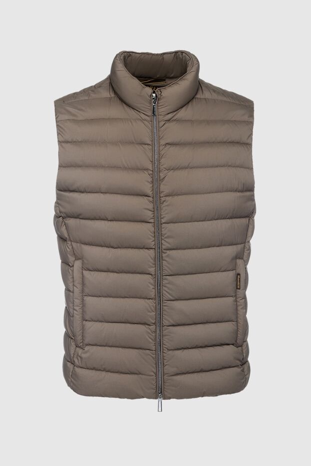 Moorer brown polyamide and polyurethane vest for men 160765 - photo 1