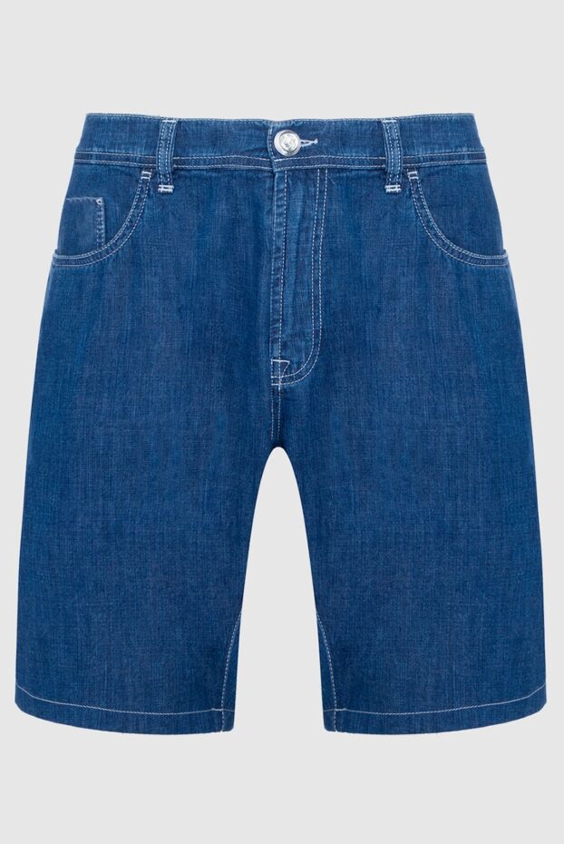 Scissor Scriptor blue denim shorts with contrasting white stitching made of cotton
160923 - photo 1