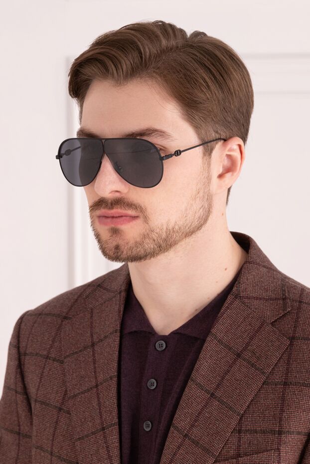 Dior қара металл жақтауы бар aviator күннен қорғайтын көзілдірік
 161192 - фото 2