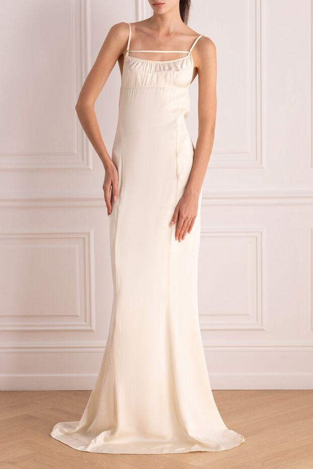 Jacquemus viscose maxi dress with thin straps and open back
 161290 - photo 2