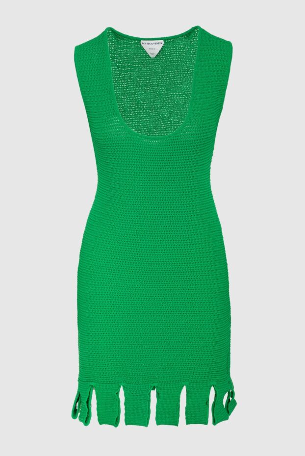 Bottega Veneta green jersey dress with shaped trim along the bottom and a deep neckline
161512 - photo 1