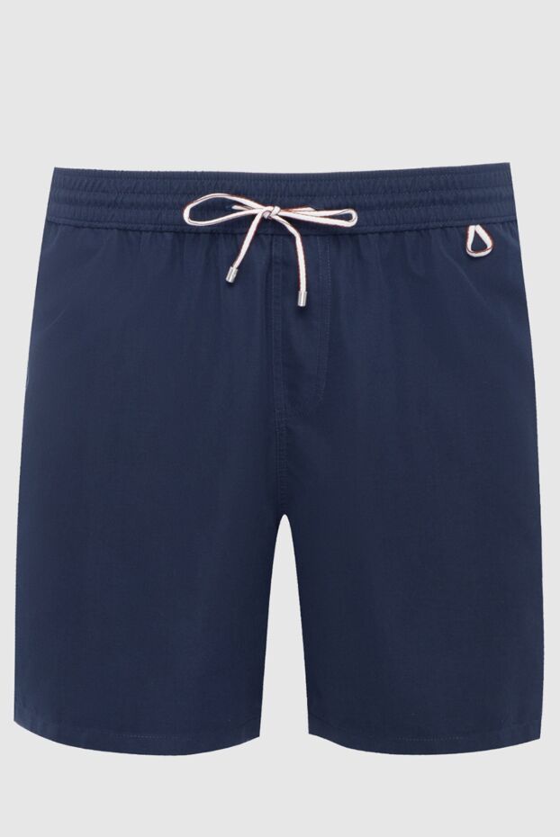 Blue polyester beach shorts for men - photo 1
