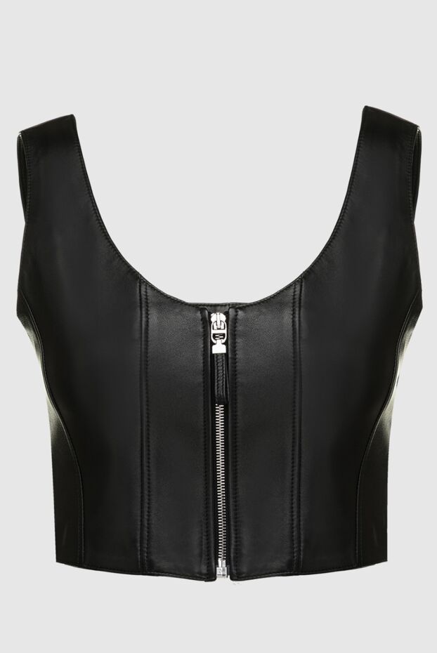Dior black cropped genuine leather top with front zip
161608 - photo 1