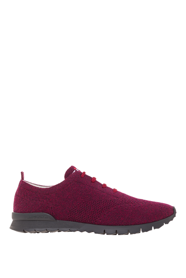 Kiton кроссовки из вискозы бордовые мужские 161776 - фото 1