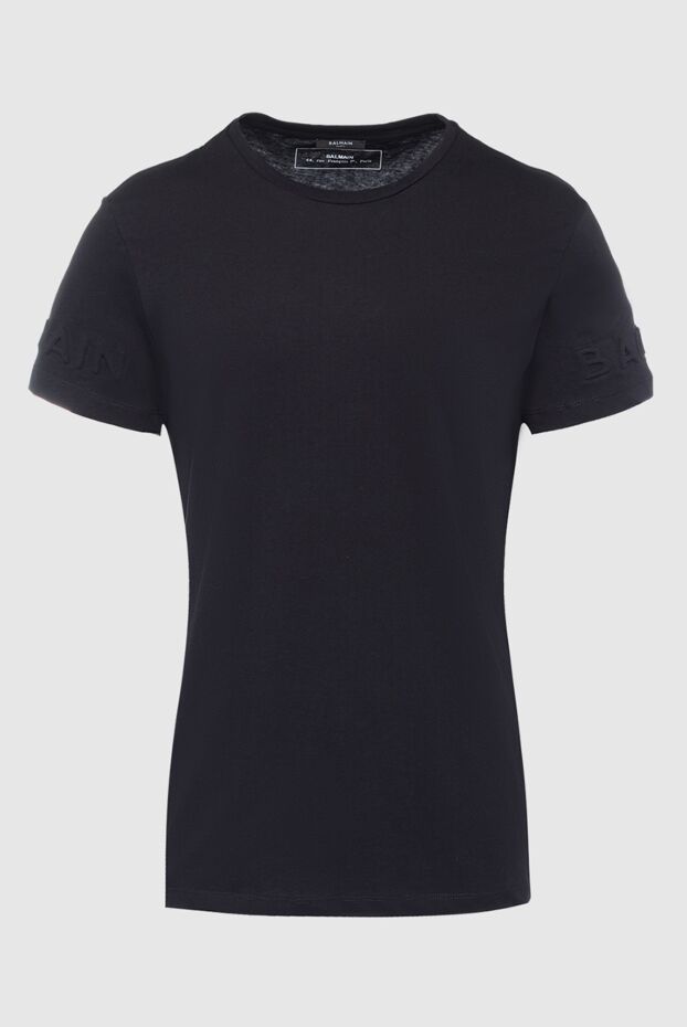 Balmain men's black cotton t-shirt with 3d logo on sleeves
161986 - photo 1