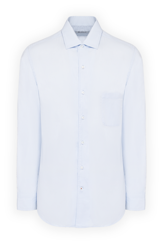 Loro Piana plain blue men's shirt with a chest pocket
162120 - photo 1