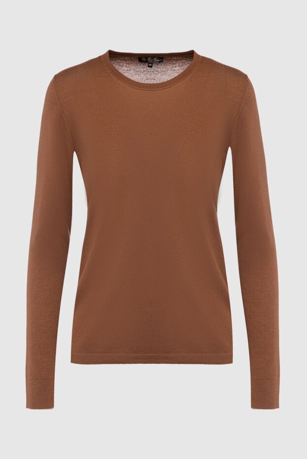 Loro Piana plain brown cashmere crew neck jumper
162123 - photo 1