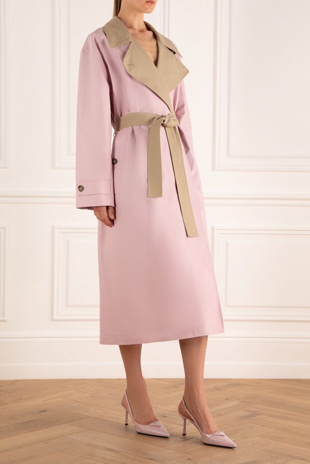 MSGM pink cotton raincoat for women 162288 - photo 2