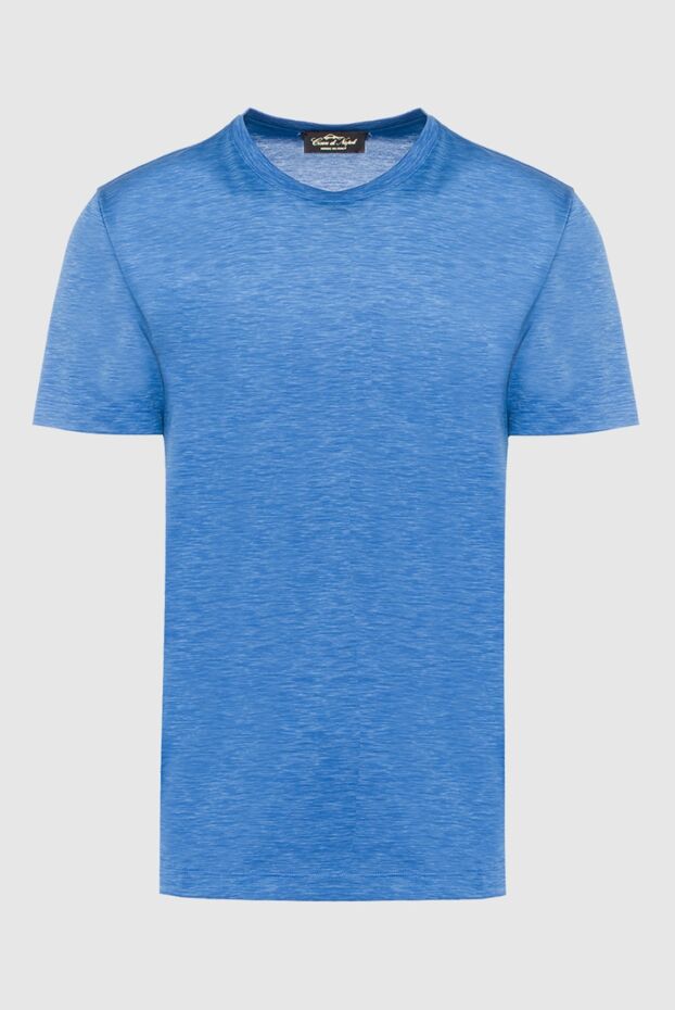 Cesare di Napoli basic light blue cotton t-shirt with a marled effect
162531 - photo 1