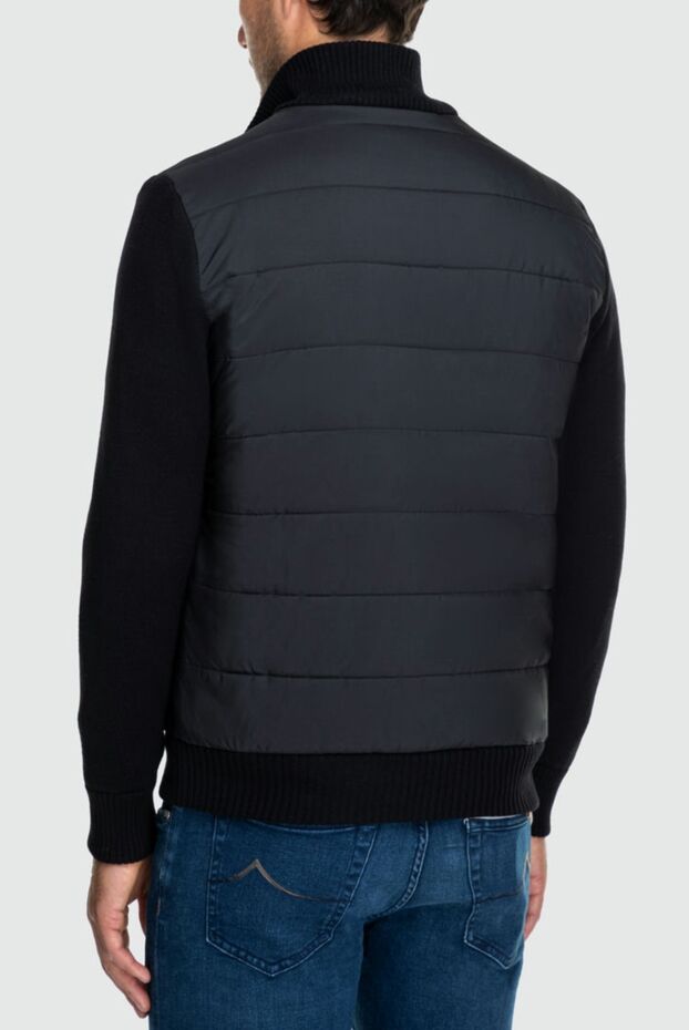 Cesare di Napoli blue cardigan with blended yarn fastening and polyester insert at the front
 162558 - photo 3
