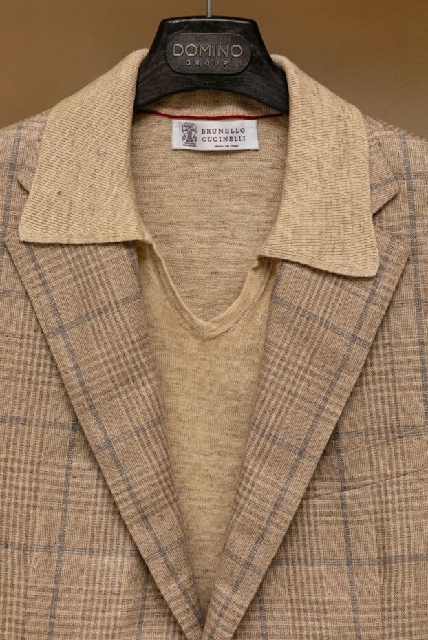 Corneliani beige silk jacket for men 162589 - photo 2