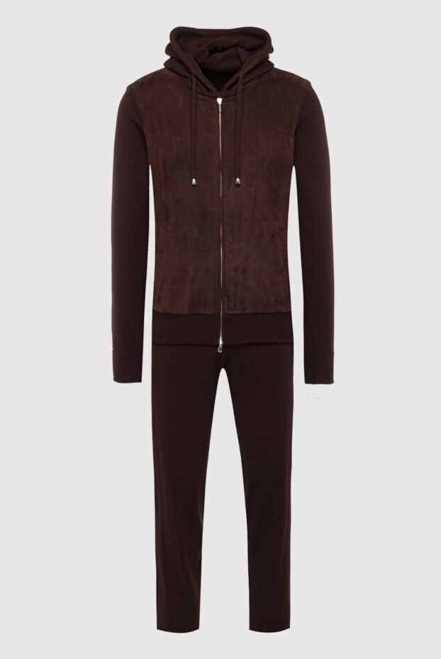 Cesare di Napoli dark brown viscose and cashmere wool suit with hood
162683 - photo 1