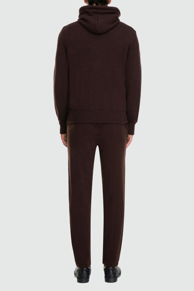 Cesare di Napoli dark brown viscose and cashmere wool suit with hood
 162683 - photo 3