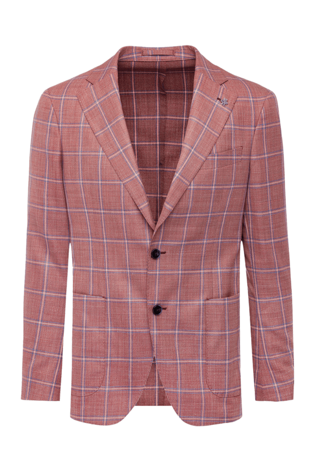 Lubiam pure wool jacket with prince of wales pattern in red tone 162698 - photo 1