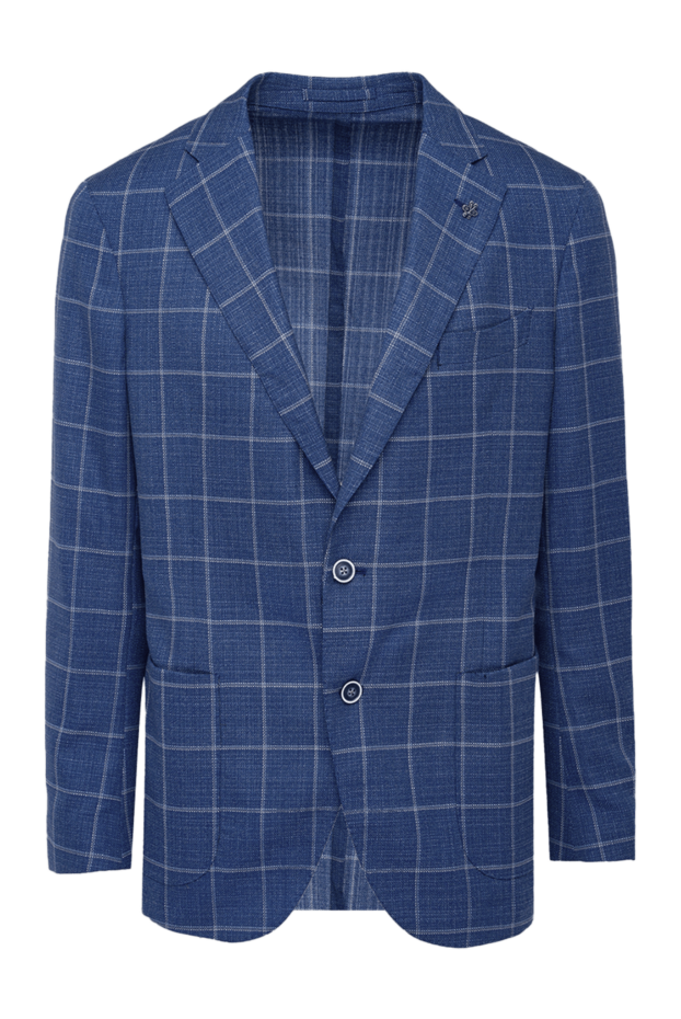 Lubiam smart casual jacket with contrasting checkered print 162702 - photo 1