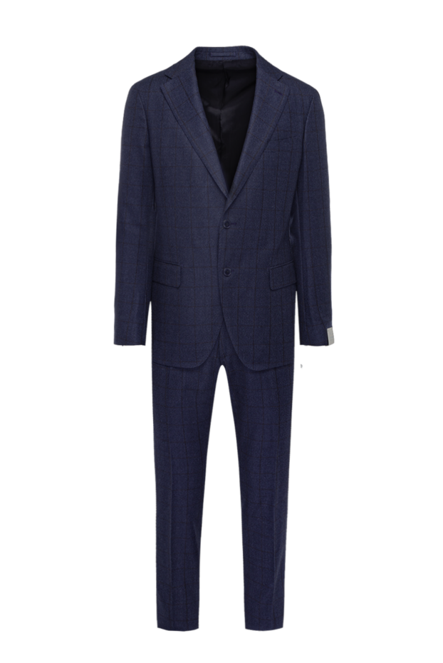 Lubiam man men's suit made of wool, blue 162713 - photo 1