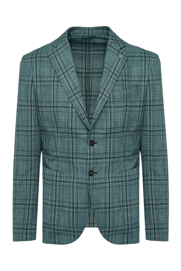 Lubiam green cotton and polyester jacket for men 162714 - photo 1