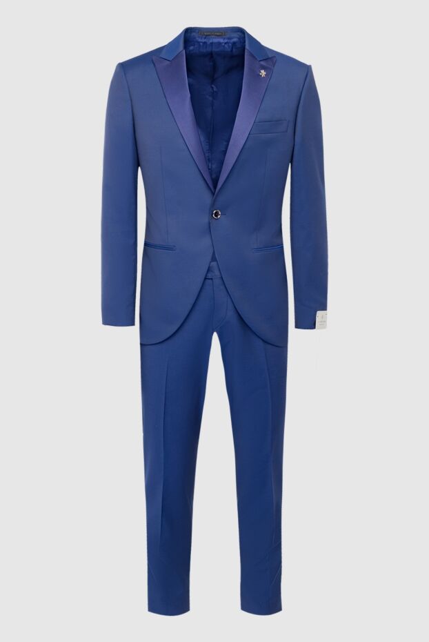 Lubiam men's suit made of wool and polyester blue 162723 - photo 1