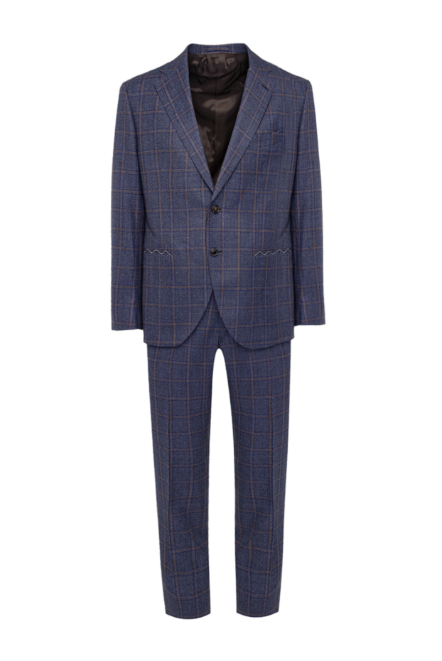 Lubiam man men's suit made of wool, blue 162732 - photo 1