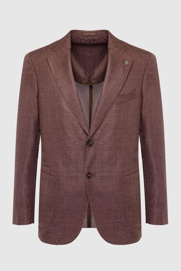 Lubiam men's jacket made of wool, silk and linen, summer, brown 162735 - photo 1