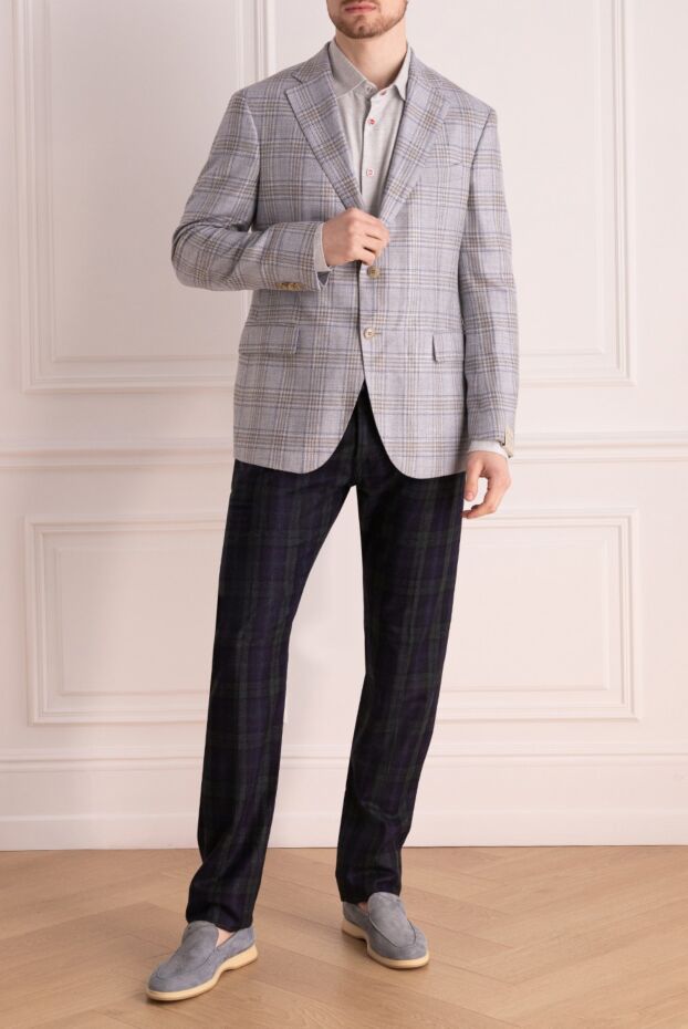 Lubiam men's gray checkered jacket  162746 - photo 2
