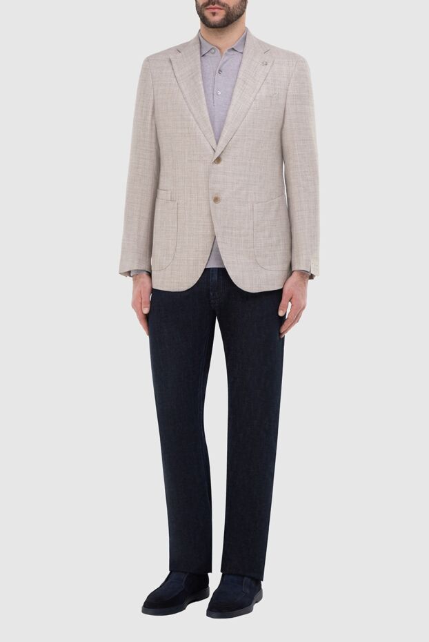 Lubiam light linen, silk and wool jacket with two buttons
 162747 - photo 2