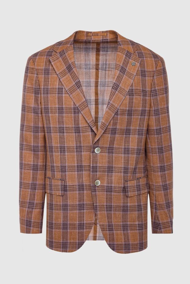 Lubiam lightweight checkered two-button jacket made of wool, silk and linen
162770 - photo 1