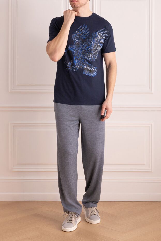 Stefano Ricci cotton and modal t-shirt with a dynamic eagle image 162814 - photo 2
