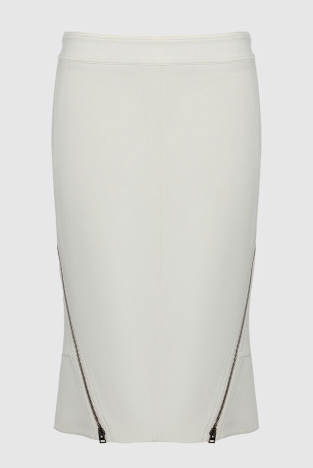 Tom Ford әйелдерге арналған ақ жүн юбка 163022 - фото 1