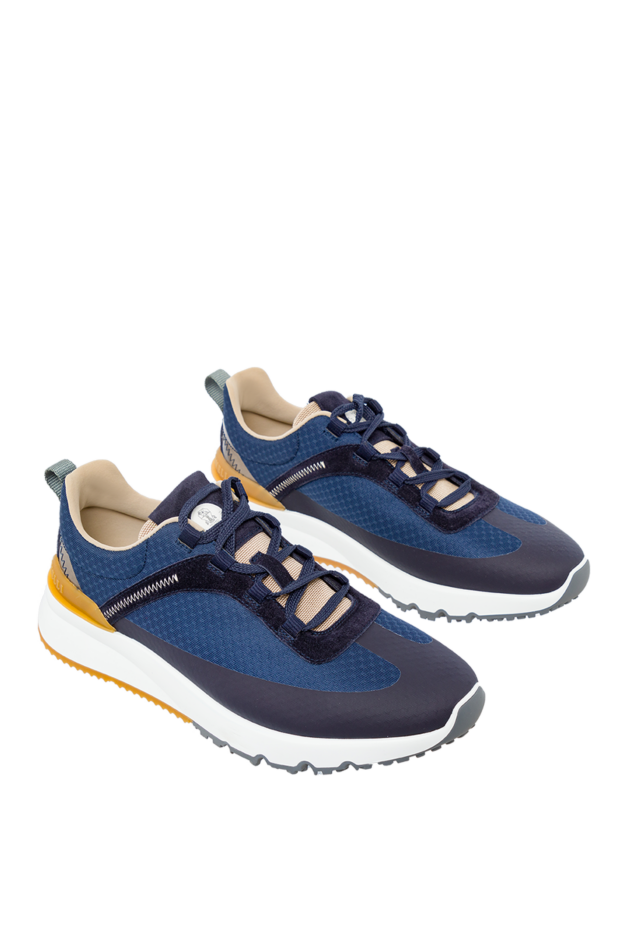 Brunello Cucinelli blue sneakers for men 163070 - photo 3