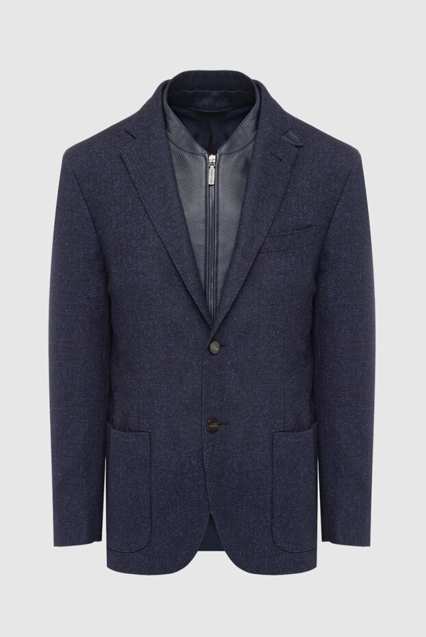Corneliani blue cashmere and silk jacket for men 163321 - photo 1