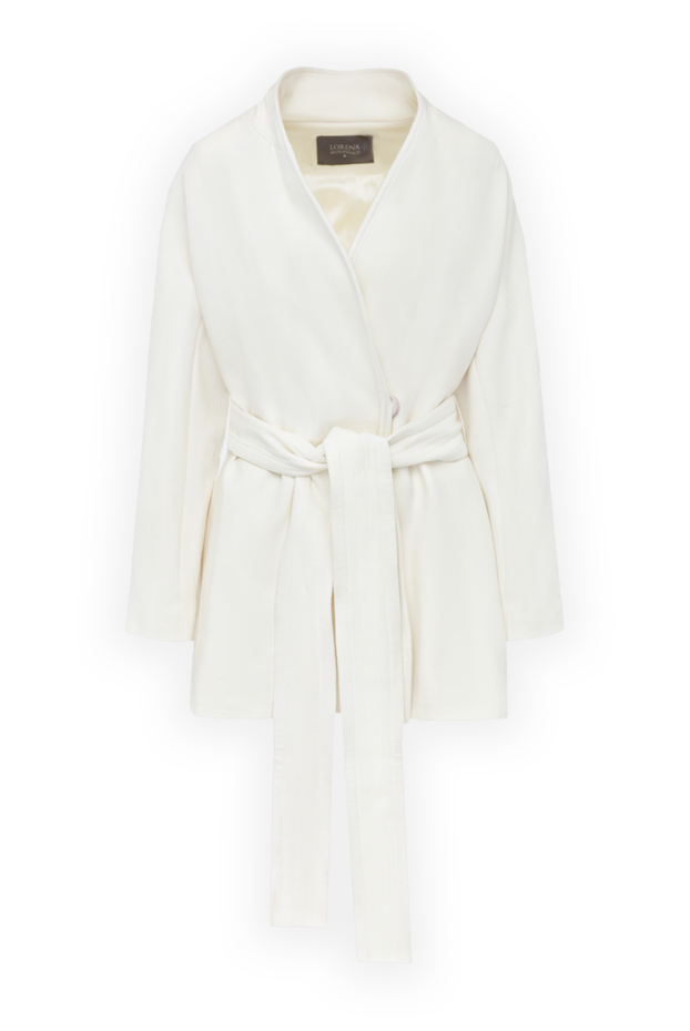 Lorena Antoniazzi white cashmere and wool coat for women 163405 - photo 1