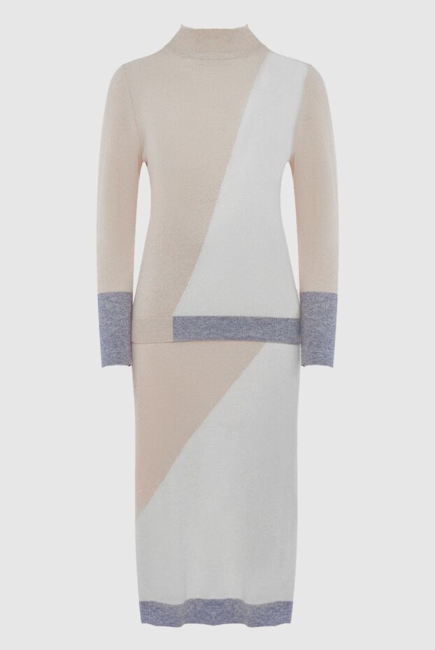 Lorena Antoniazzi women's knitted suit with a cashmere skirt in pastel colors
163407 - photo 1