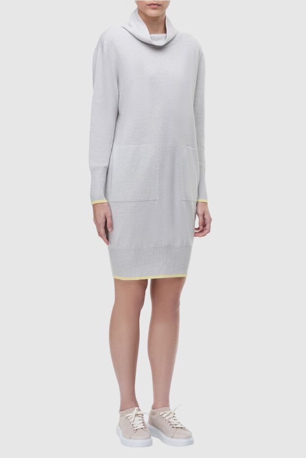 Lorena Antoniazzi white cashmere dress for women 163423 - photo 3