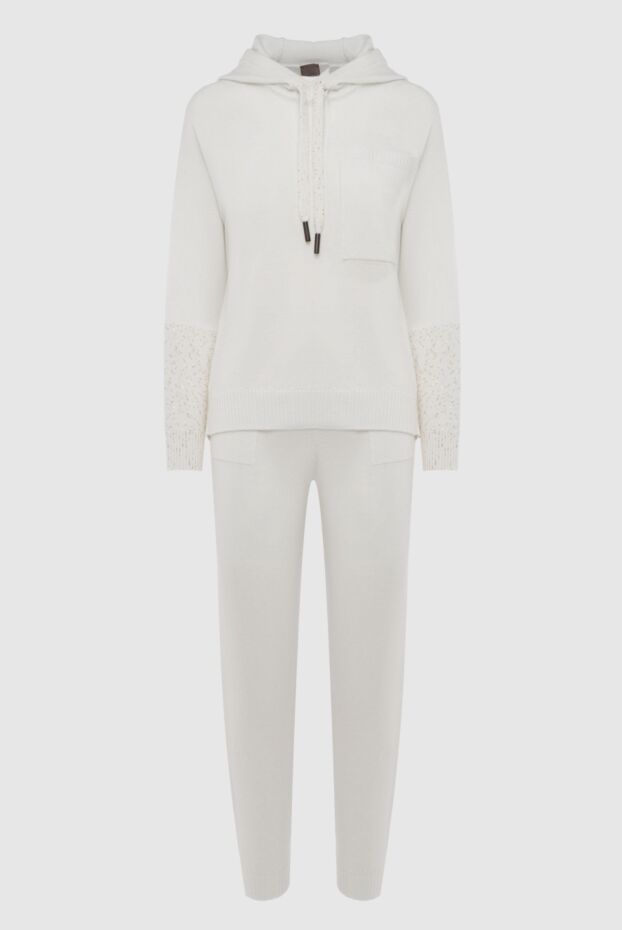 Lorena Antoniazzi white wool and polyester walking suit for women 163434 - photo 1